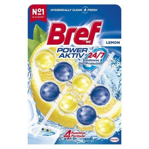 Bref power activ klozet blok limon kokulu 2'li Bref power activ klozet blok limon kokulu 2 li