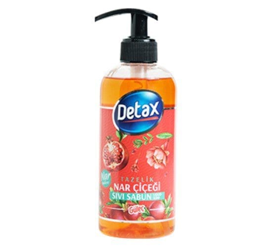 Detax sıvı el sabunu 400 ml nar çiçeği Detax sivi el sabunu 400 ml nar cicegi