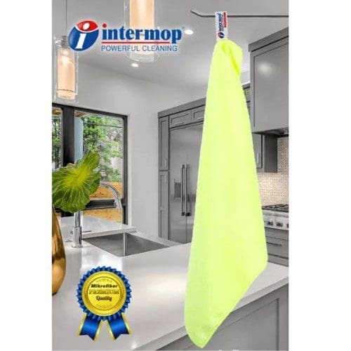 İntermop mikrofiber kalın dokulu temizlik bezi sarı 40x40 cm Intermop mikrofiber kalin dokulu temizlik bezi sari 40x40 cm