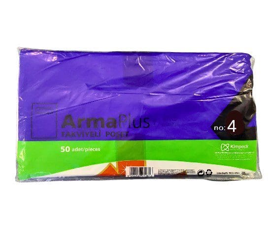 Naksan 4 no çok renkli takviyeli poşet 50 li (40x50) Naksan 4 no cok renkli takviyeli poset 50 li 40x50