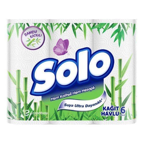 Solo bambu katkılı havlu 6'lı Solo bambu katkili havlu 6 li