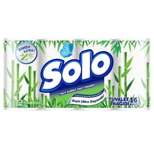 Solo tuvalet kağıdı bambu katkılı 16'lı Solo tuvalet kagidi bambu katkili 16 li