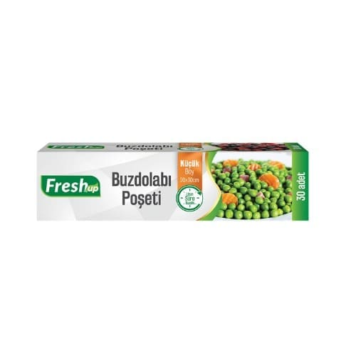 Fresh-up buzdolabı poşeti 20x30cm küçük boy 30 lu Fresh up buzdolabi poseti 20x30cm kucuk boy 30 lu