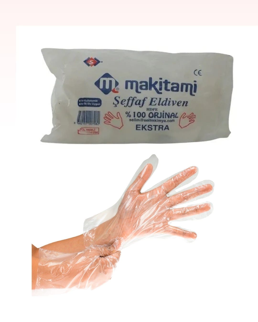 Makitami şeffaf ekstra kalın poşet eldiven 100'lü Makitami seffaf ekstra kalin poset eldiven 100 lu
