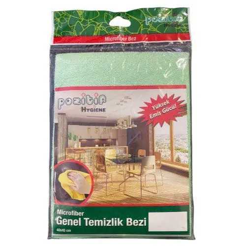 Pozitif mikrofiber genel temizlik bezi 40x40 1 adet Pozitif mikrofiber genel temizlik bezi 40x40 1 adet