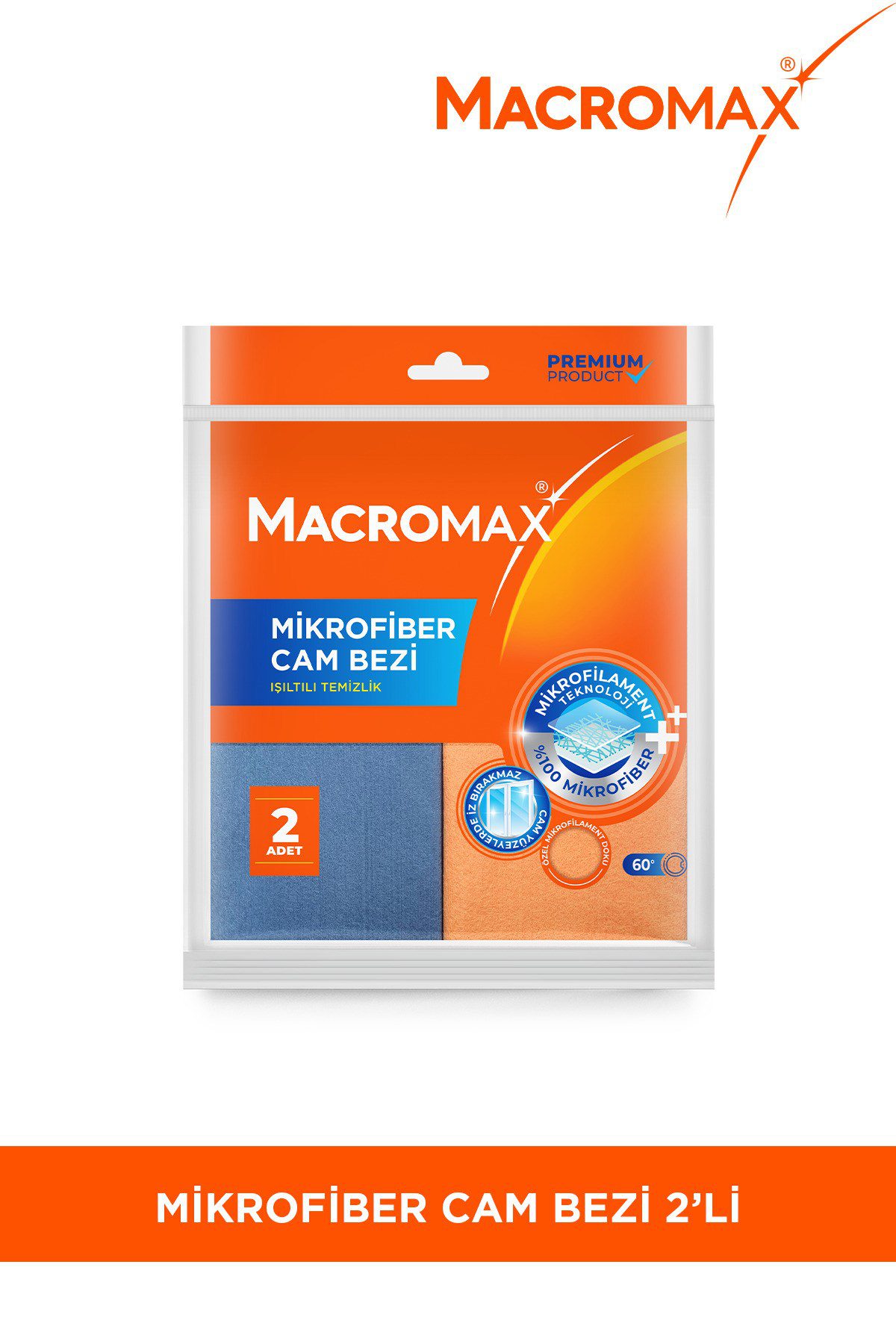 Mikrofiber cam bezi 2'li set, mikrofilament teknolojisi ile leke ve iz bırakmaz ayna bezi Mikrofiber cam bezi 2'li set, mikrofilament teknolojisi ile leke ve iz bırakmaz ayna bezi