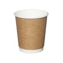 8 Oz Kraft Double Wall Ekstra Kalın  Karton Bardak