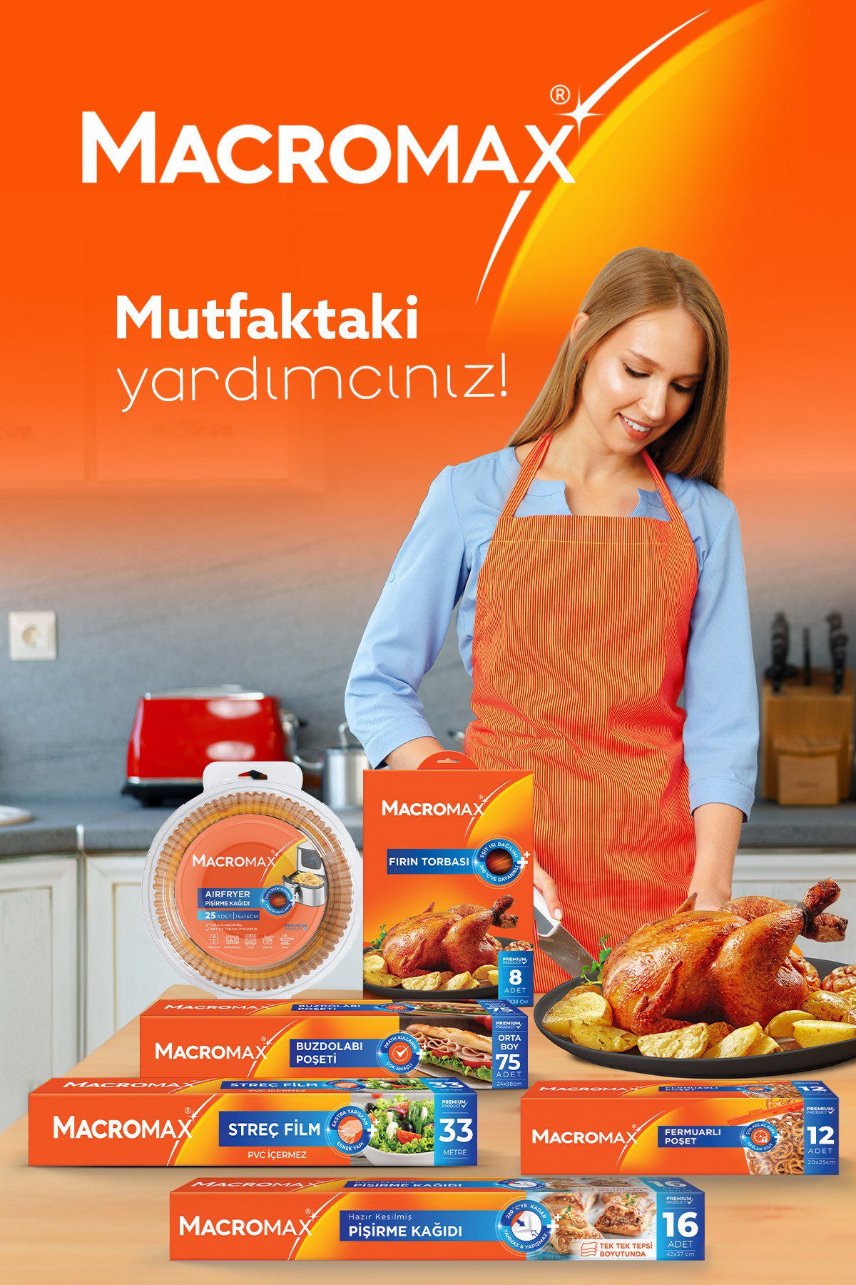 Airfryer pişirme kağıdı 20'li Airfryer pişirme kağıdı 20’li – yapışmaz tek kullanımlık hava fritözü kağıdı