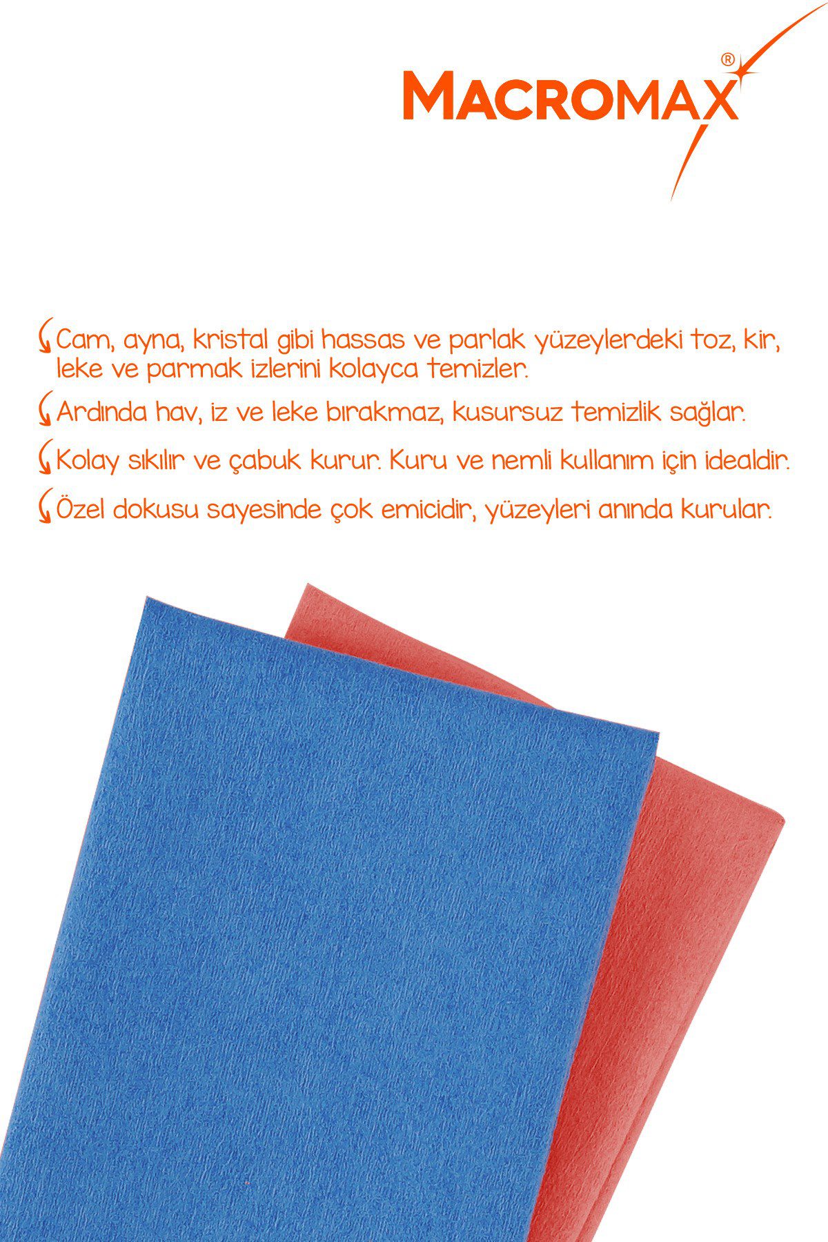 Mikrofiber cam bezi 2'li set, mikrofilament teknolojisi ile leke ve iz bırakmaz ayna bezi Mikrofiber cam bezi 2'li set, mikrofilament teknolojisi ile leke ve iz bırakmaz ayna bezi - görsel 3