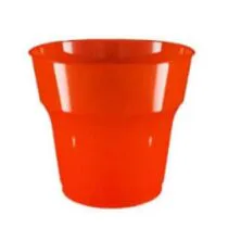 Happy Party kırmızı renkli kristal bardak 25 adet – plastik şık parti içecek bardağı
