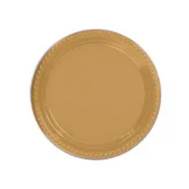 Raınbow Gold Plastik Tabak  25 Adet