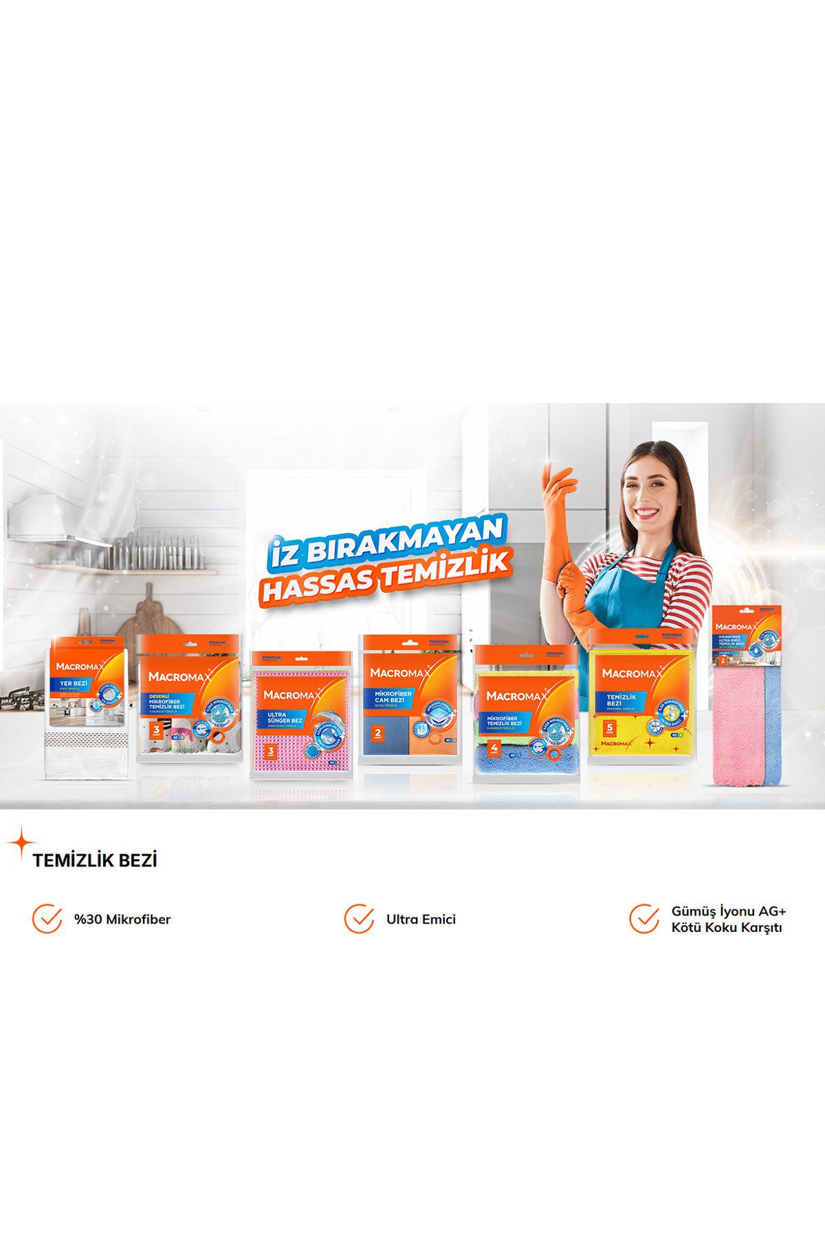 Temizlik bezi sarı temizlik bezi 5'li paket Temizlik bezi sarı temizlik bezi 5'li paket - görsel 4