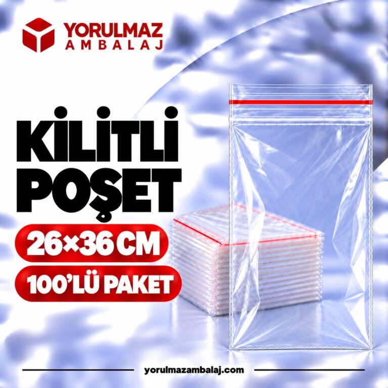 Kilitli poşet şeffaf, dayanıklı ambalaj poşeti