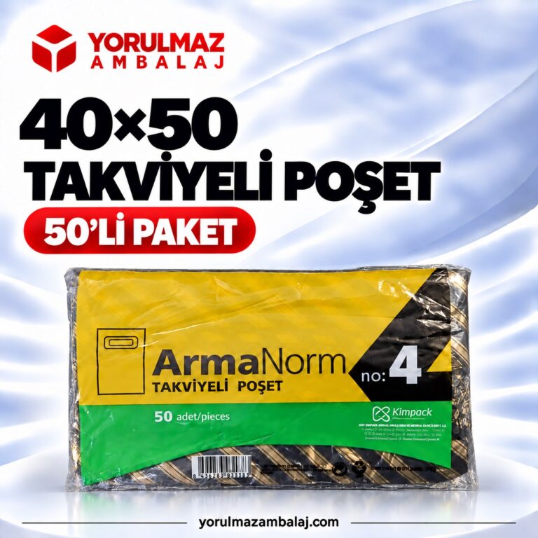 4 No Takviyeli Poşet 40x50 cm | Mağaza & Market Poşeti
