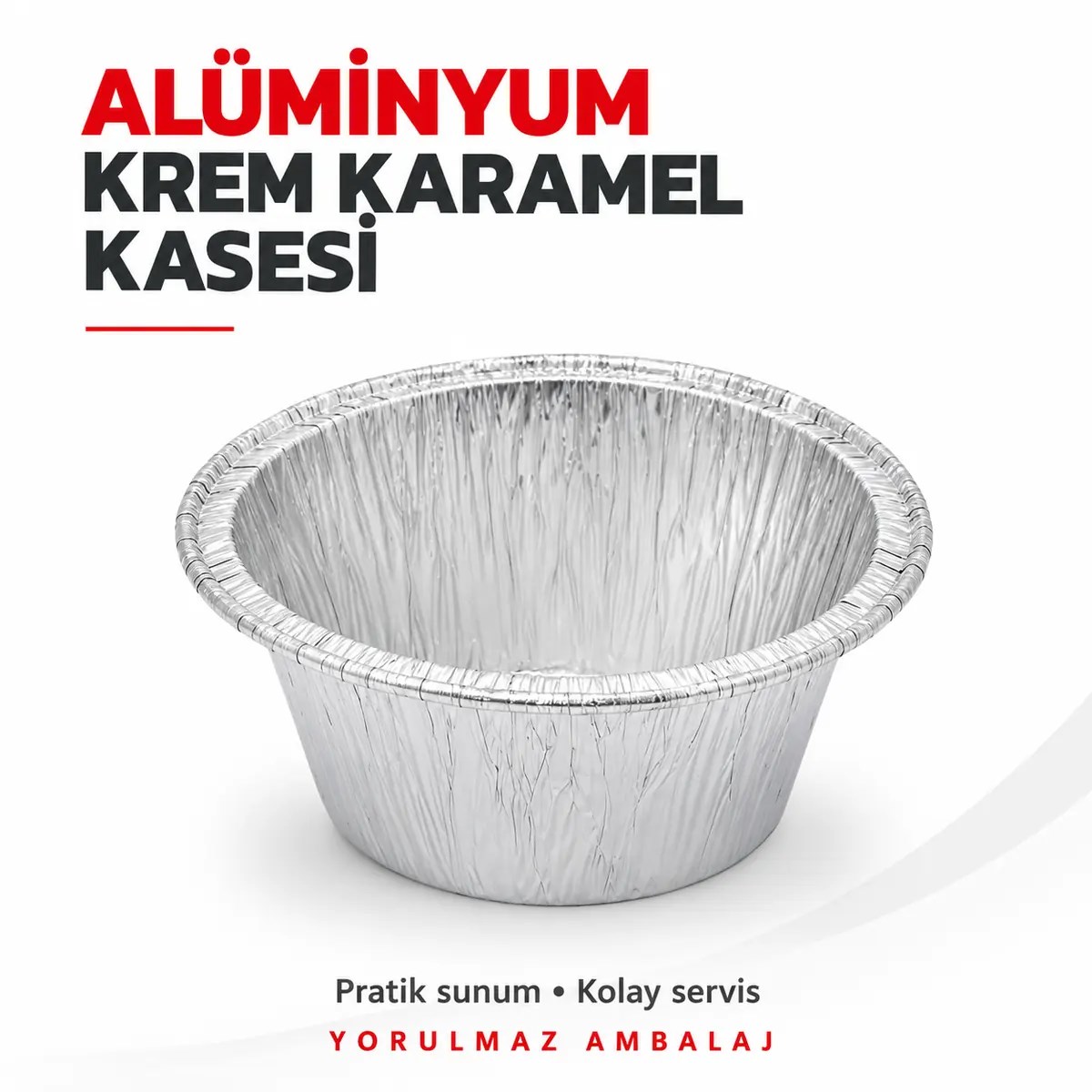 Alüminyum krem karamel kasesi Alüminyum krem karamel kasesi