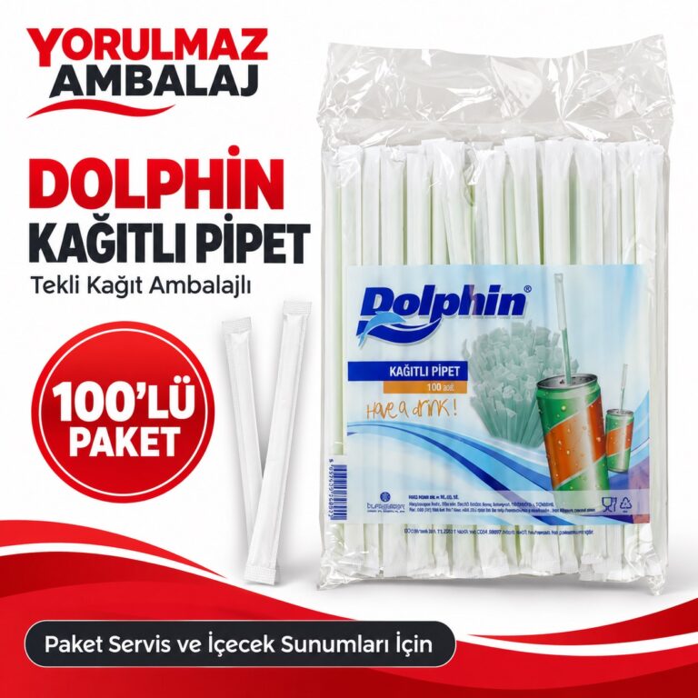 Dolphin kağıtlı pipet | tek kullanımlık kağıtlı pipet
