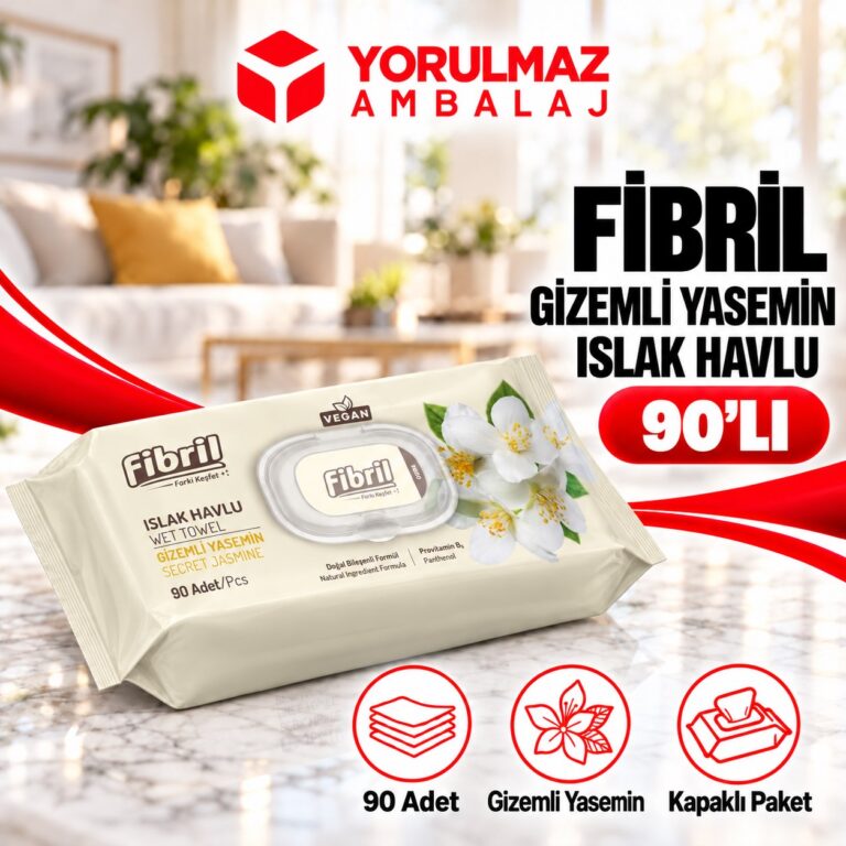 Fibril gizemli yasemin ıslak mendil | ferahlatıcı ve nazik temizlik
