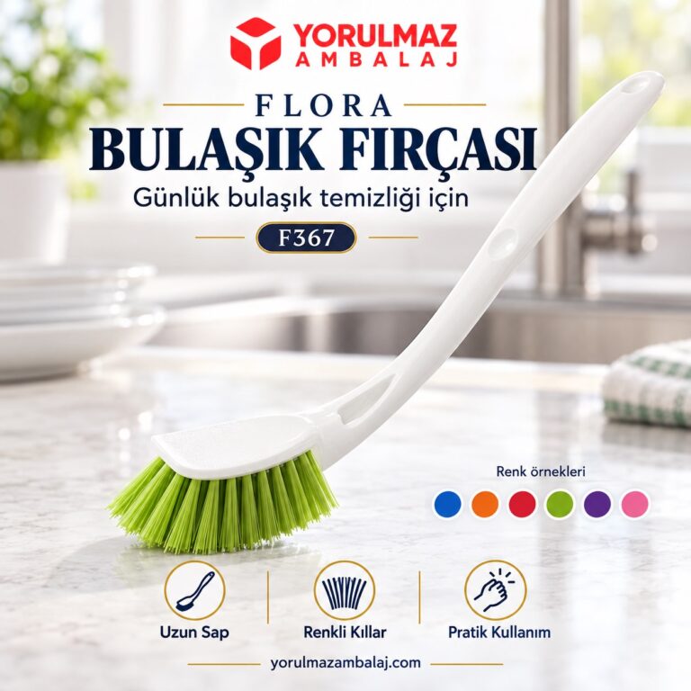 Flora bulaşık fırçası | trendy tasarım, derinlemesine temizlik
