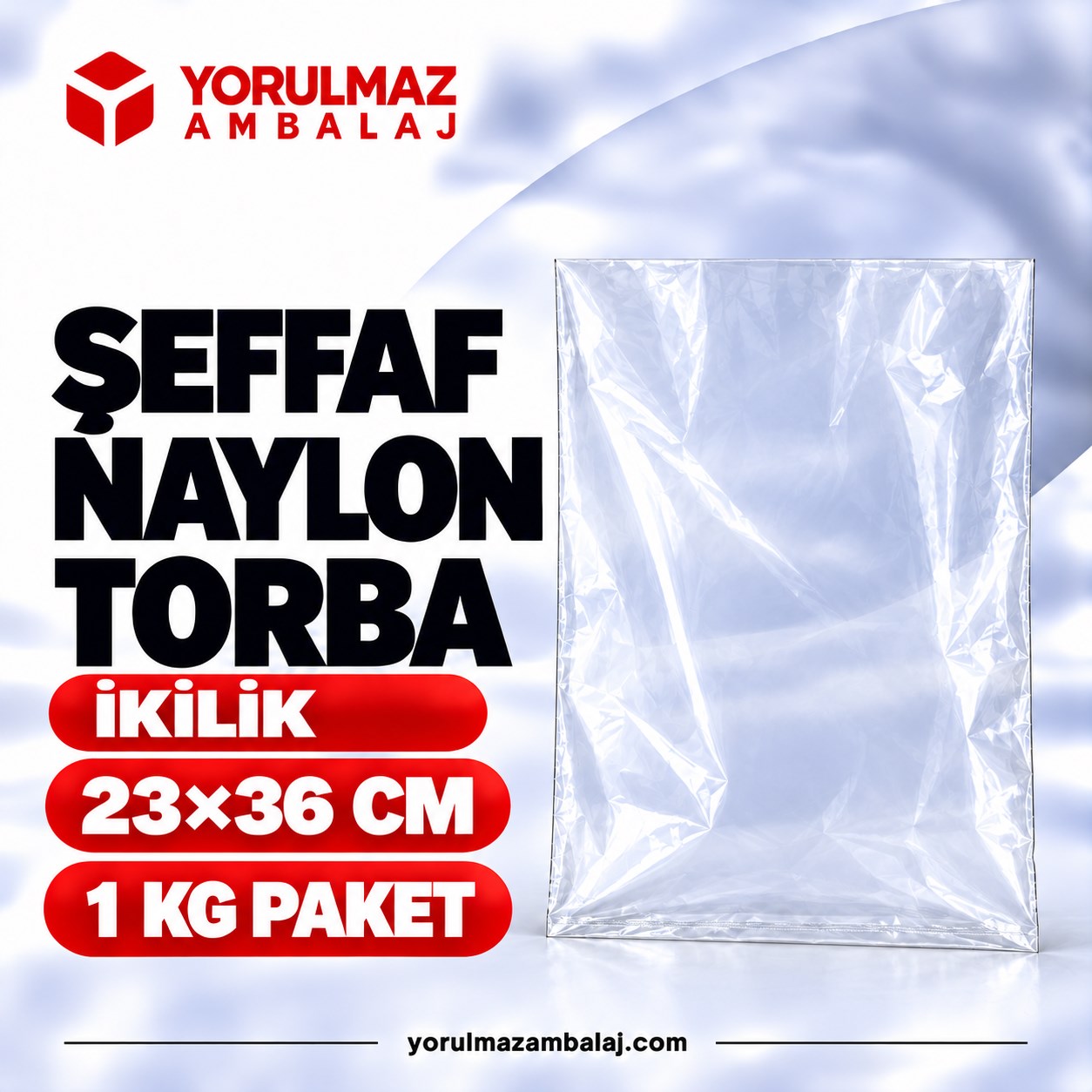 İkilik naylon torba 23x36 cm 2 kg paketleme saklama market torbası İkilik naylon torba paketleme saklama market torbası
