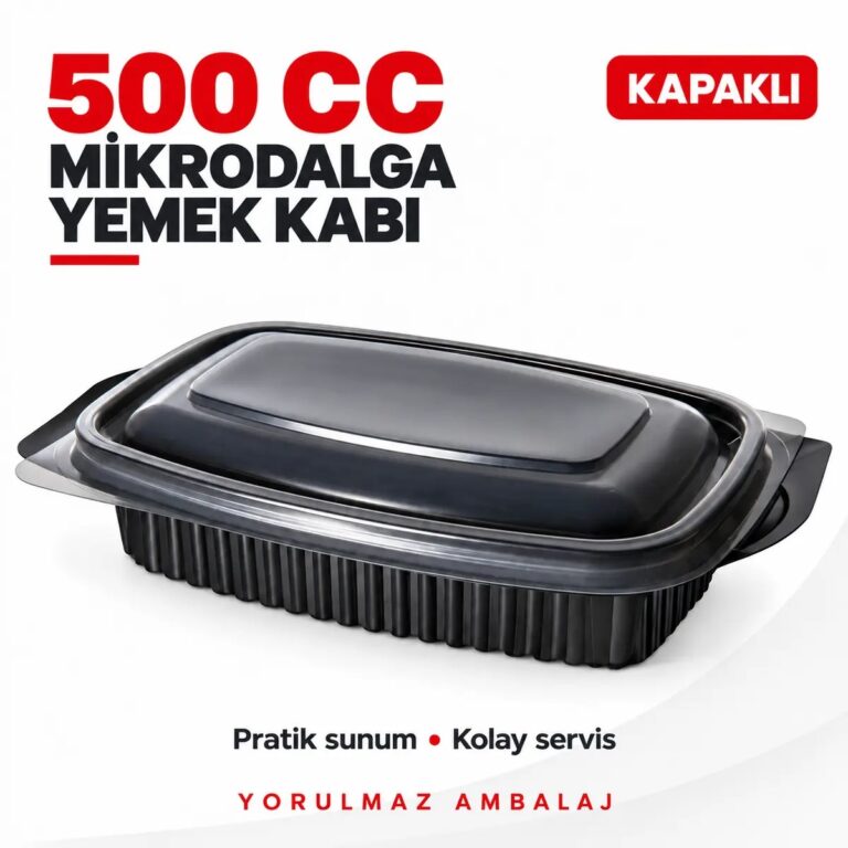 Kapaklı mikrodalga yemek kabı
