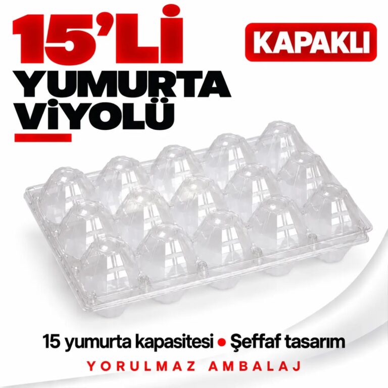 Kendinden kapaklı şeffaf yumurta viyolü