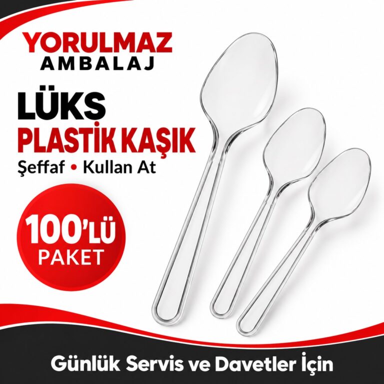 Lüks plastik kaşık