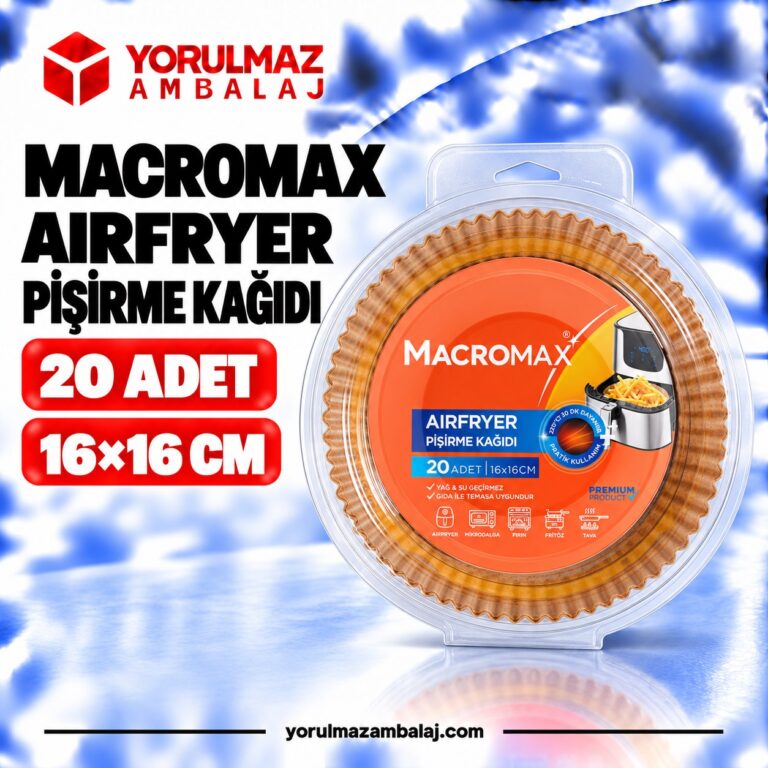 MACROMAX airfryer pişirme kağıdı – yapışmaz kağıt