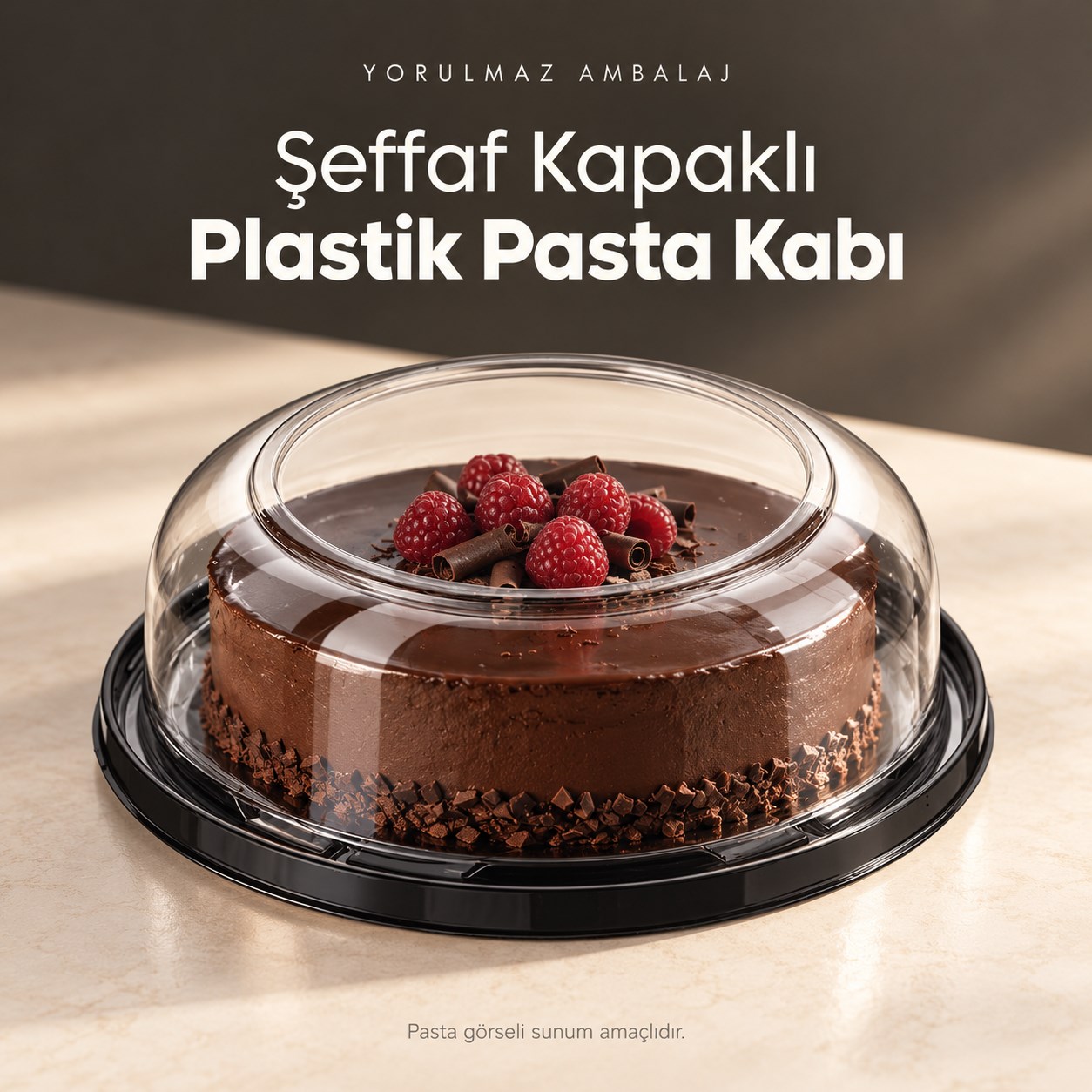 Pet şeffaf pasta kabı ve kapağı Pet şeffaf pasta kabı ve kapağı