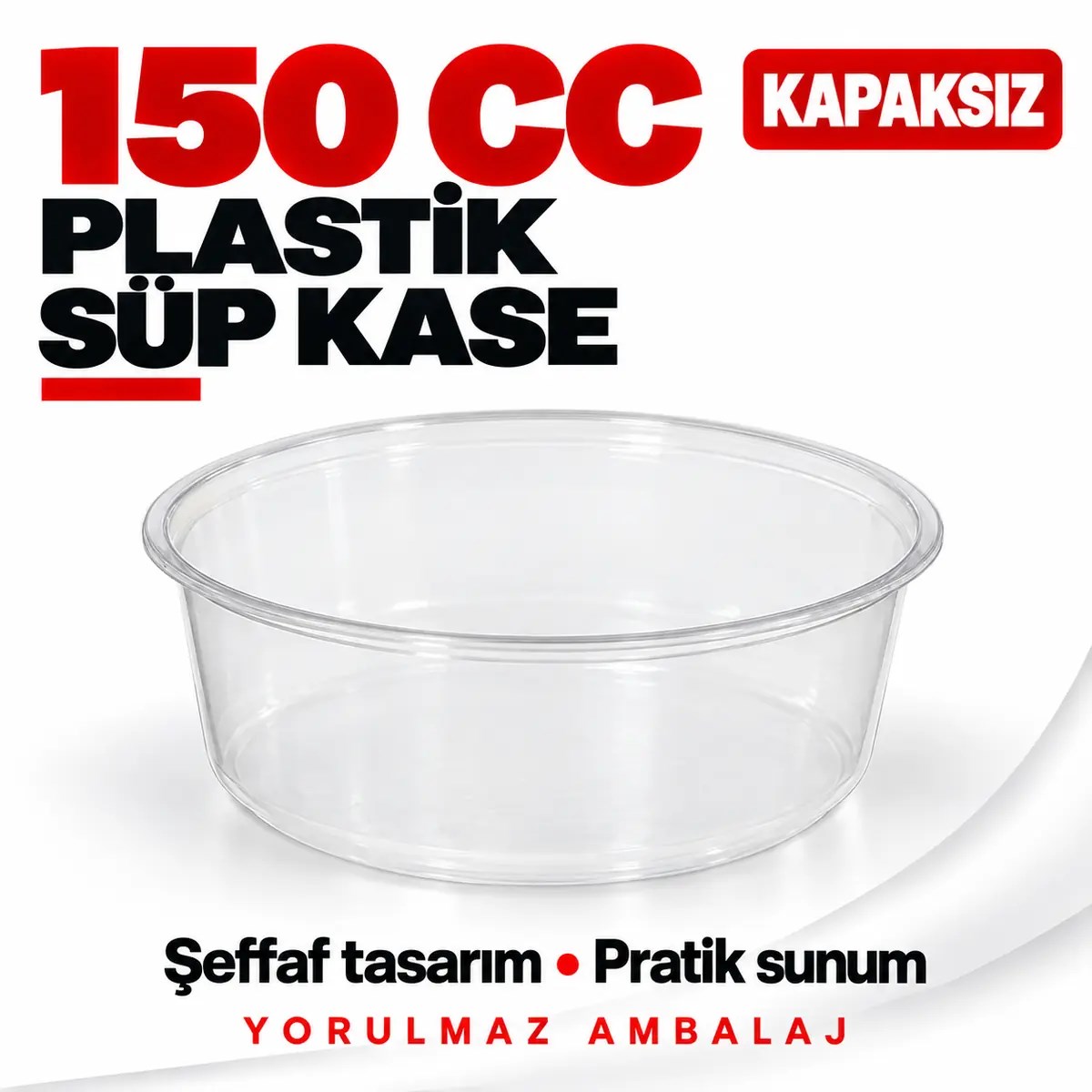 Plastik süp kase 150 cc Plastik süp kase