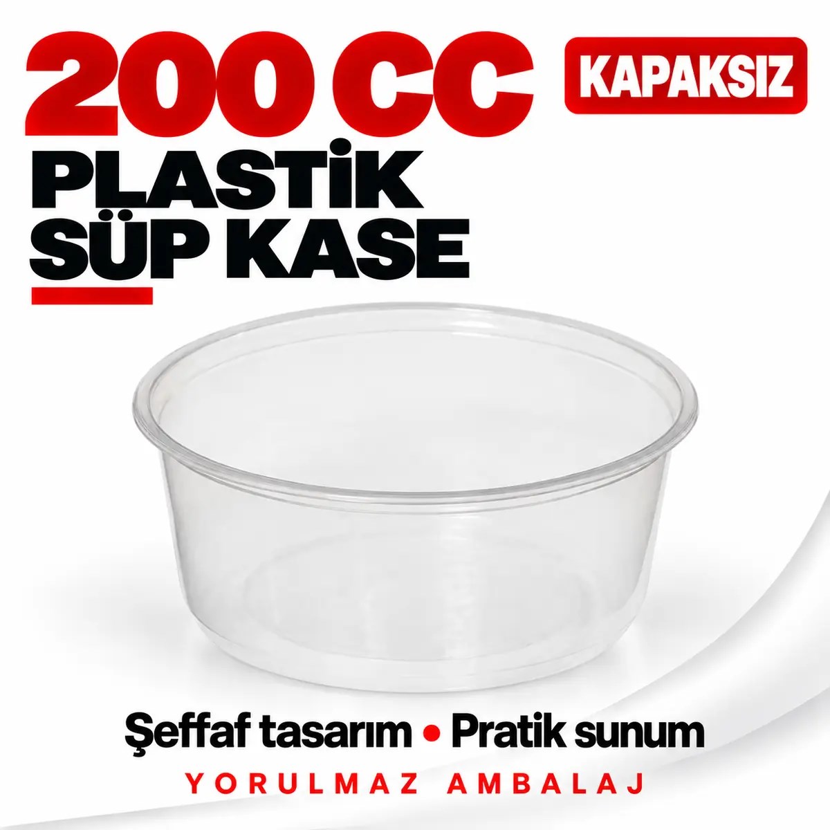 Plastik süp kase 200 cc Plastik süp kase