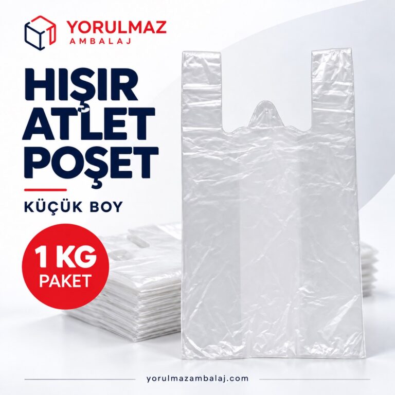 Şeffaf orjinal atlet poşet küçük boy - market, kasa ve kargo poşeti