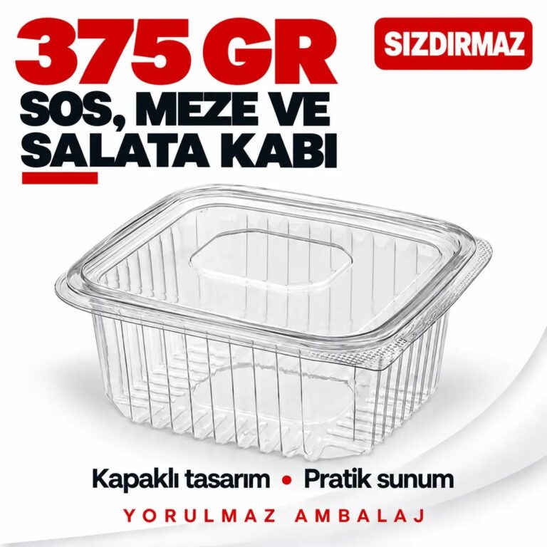 Sızdırmaz kapaklı meze ve salata kabı