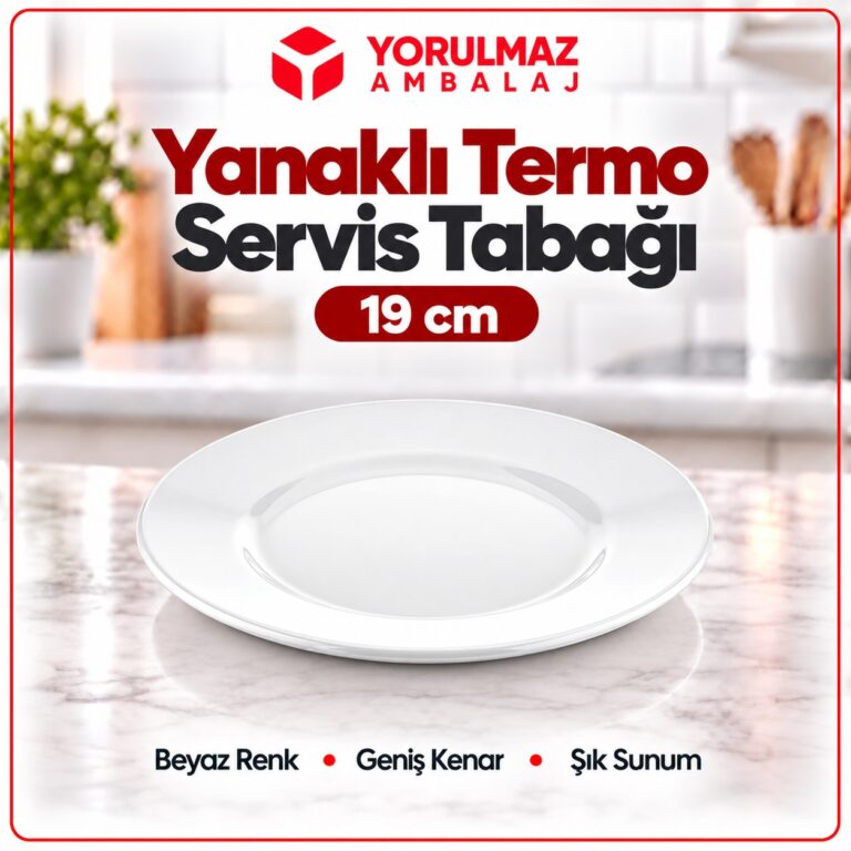 Termo servis yanaklı | kırılmaz ve şık servis tabağı
