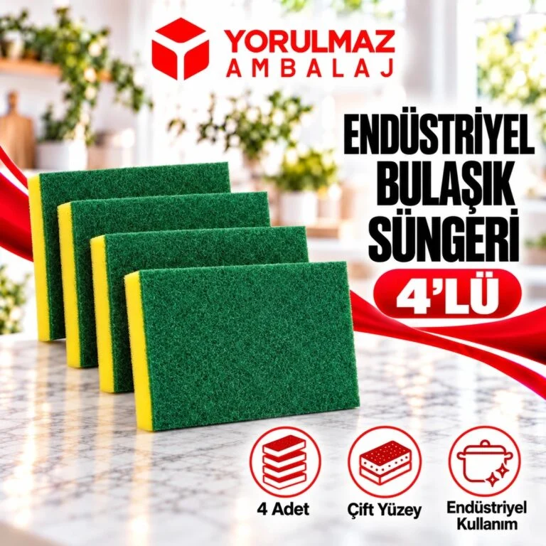 Endüstriyel bulaşık süngeri | ekstra güçlü ve dayanıklı