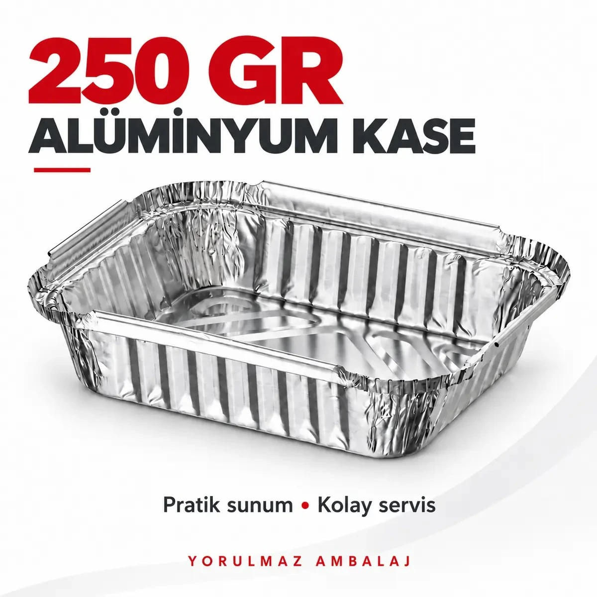 Alüminyum kase 250 gr Alüminyum kase