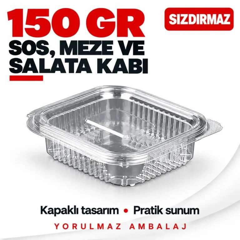 Sızdırmaz sos, meze ve salata kabı