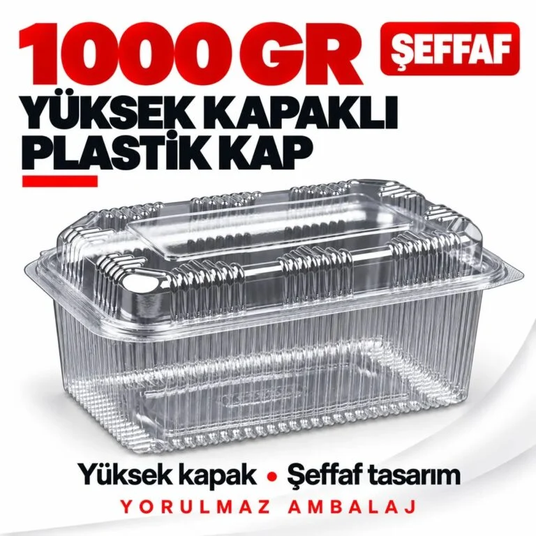 Kapaklı plastik kap