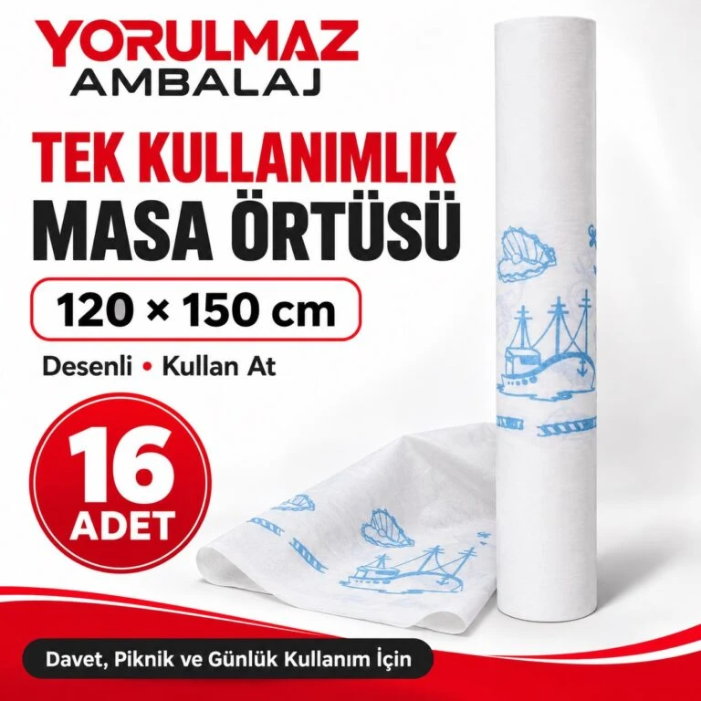 Tek kullanımlık masa örtüsü