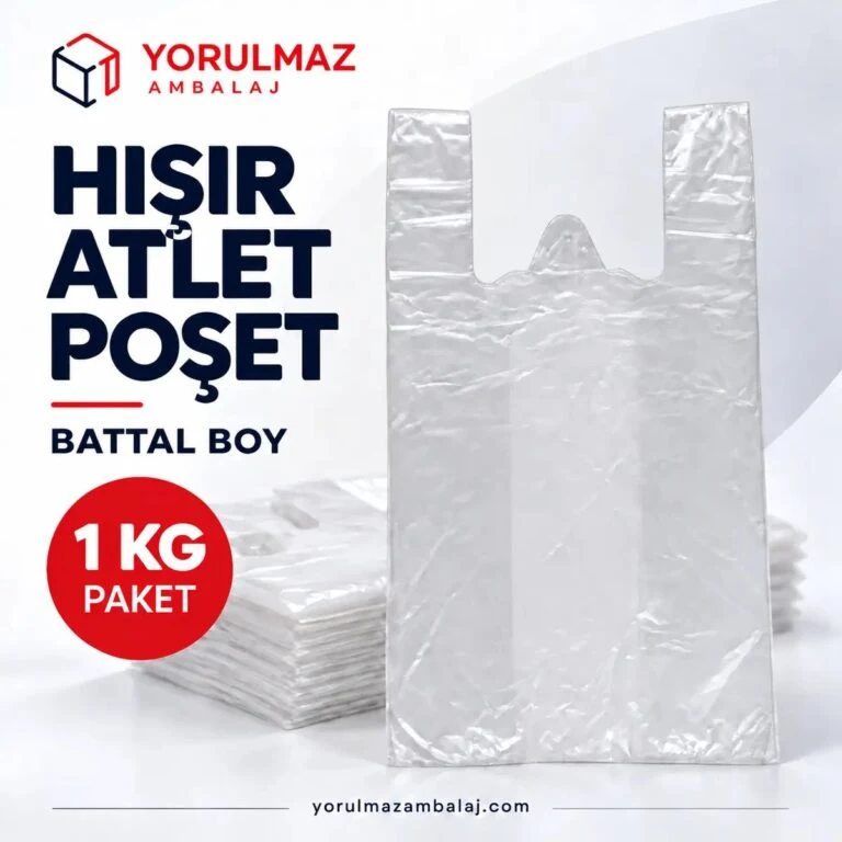 Şeffaf atlet poşet | battal boy dayanıklı taşıma poşeti