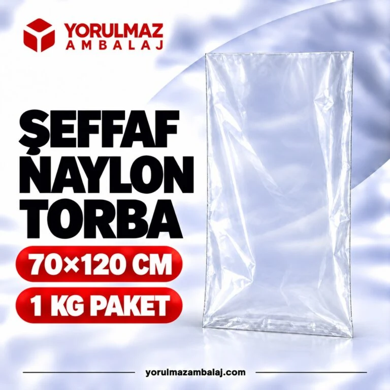 Şeffaf naylon torba | dayanıklı ambalaj poşeti | gıda ve kargo paketleme