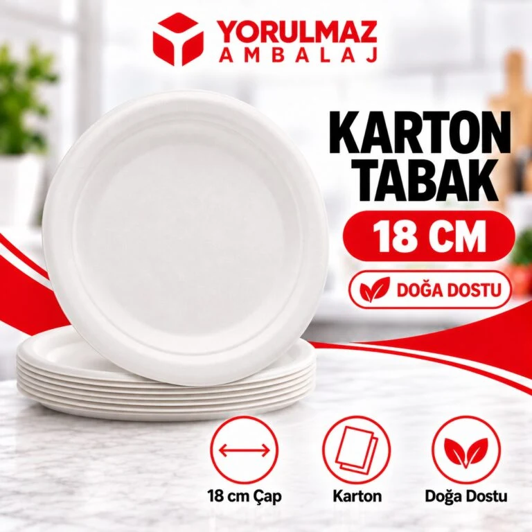 Doğa dostu karton tabak ekolojik kağıt tabak | meze, tatlı, pasta ve tek kullanımlık