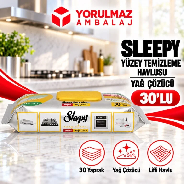Sleepy süper yağ çözücü yüzey temizlik havlusu | mutfak için pratik