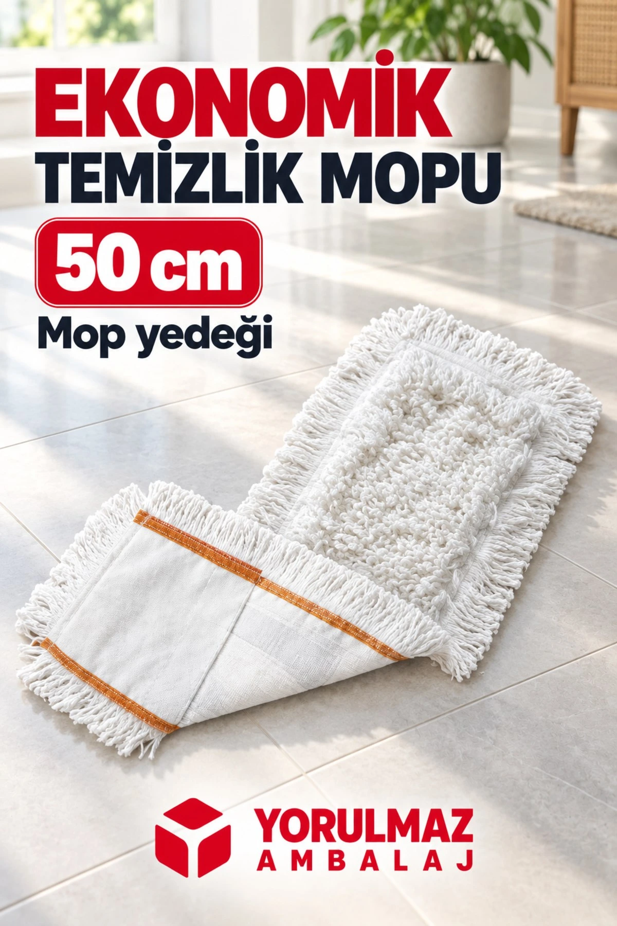 50 cm nemli mop eko endüstriyel temizlik mopu tel ve plastik aparat uyumlu dayanıklı zemin bezi Nemli mop eko endüstriyel temizlik mopu tel ve plastik aparat uyumlu dayanıklı zemin bezi