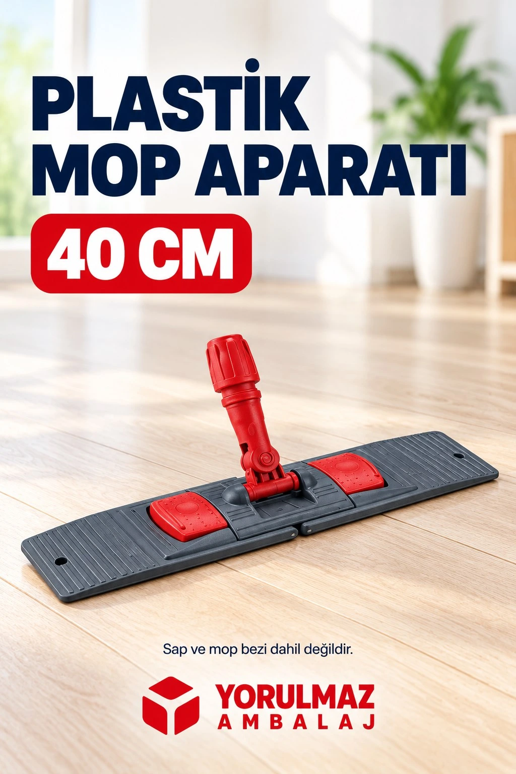 40 cm plastik mop aparatı nemli mop tutucu dayanıklı paspas aparatı Plastik mop aparatı nemli mop tutucu dayanıklı paspas aparatı