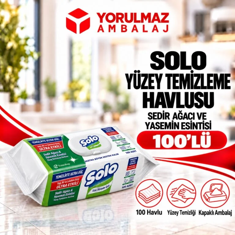 Solo sedir ağacı ve yasemin esintisi yüzey temizleme havlusu | ev ve iş yeri temizliği