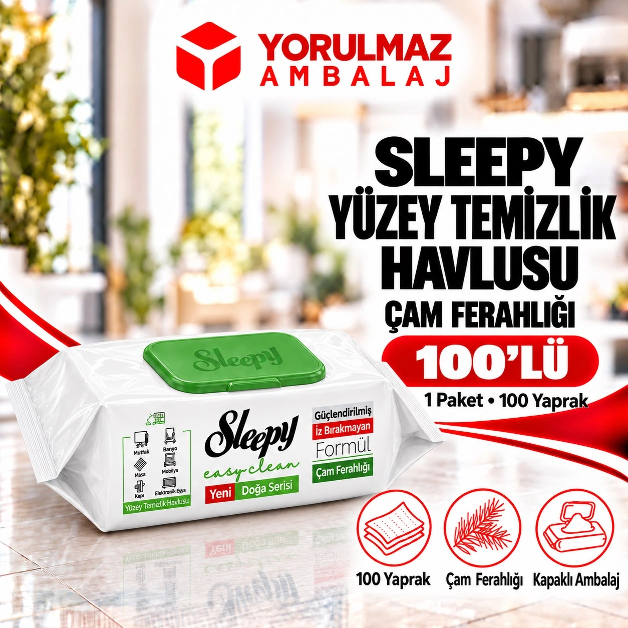 Sleepy çam ferahlığı yüzey temizlik havlusu | ev ve i̇ş yeri temizliği Sleepy çam ferahlığı yüzey temizlik havlusu | ev ve iş yeri temizliği
